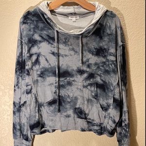 Blue Tie Dye Light Hoodie
